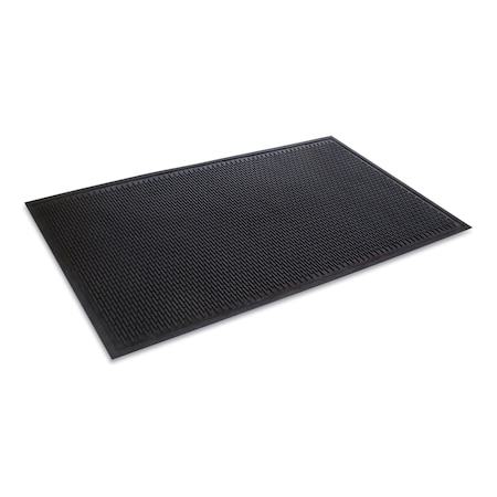 Indoor/Outdoor Scraper Mat, Black, 43 W X